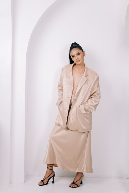 GS Party: Tracy Oversized Blazer and Maxi Skirt Set